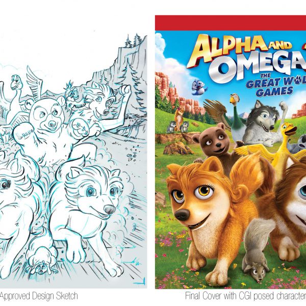 Alpha and Omega Video Packaging Illustration